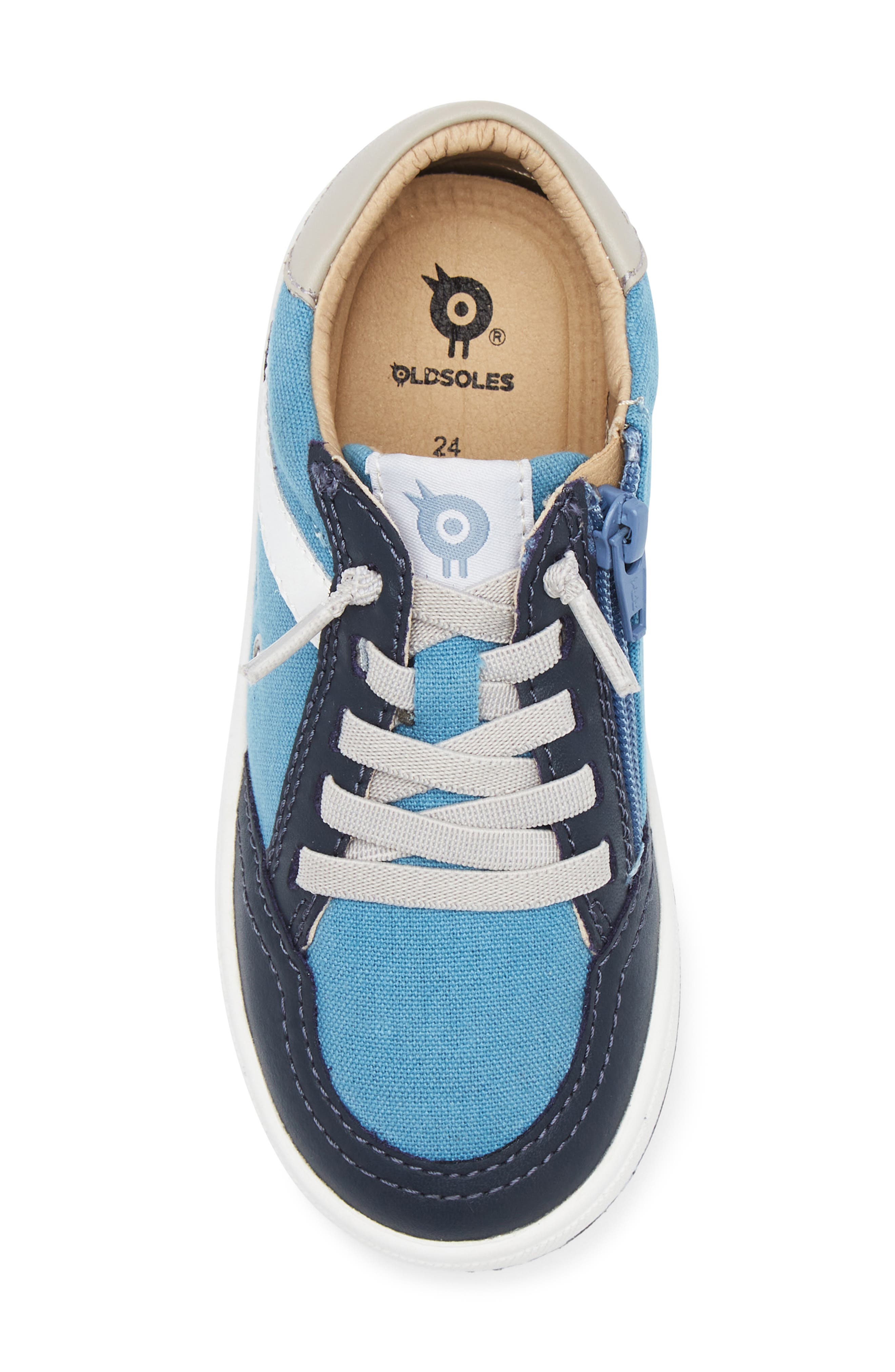 Kids' Jet Sneaker, Alternate, color, LIGHT DENIM CANVAS/ NAVY