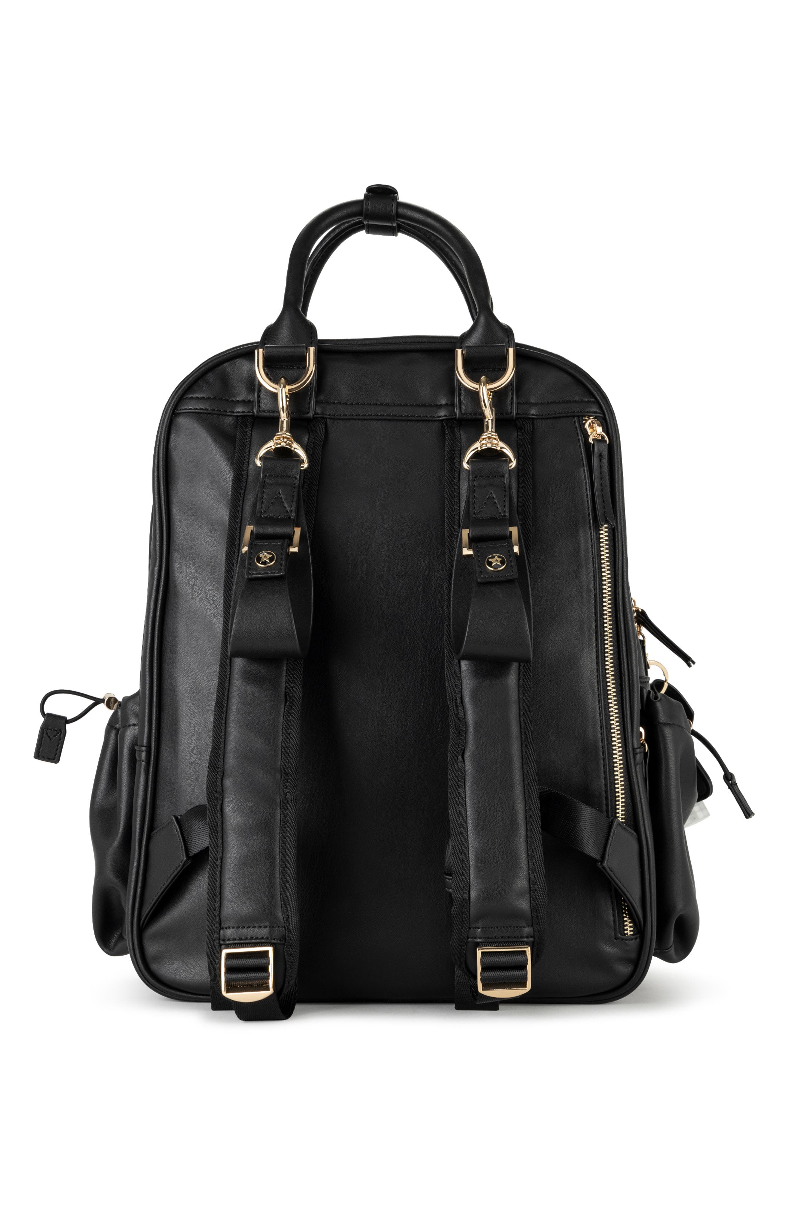 JuJuBe Ju-Ju-Be Million Pockets Faux Leather Diaper Backpack, Alternate, color, 