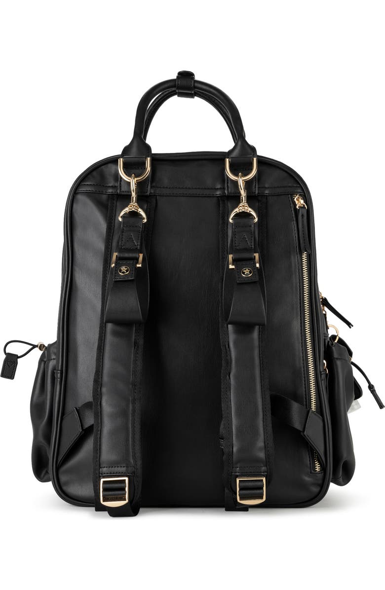 JuJuBe Ju-Ju-Be Million Pockets Faux Leather Diaper Backpack, Alternate, color,