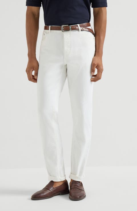 Lightweight denim trousers