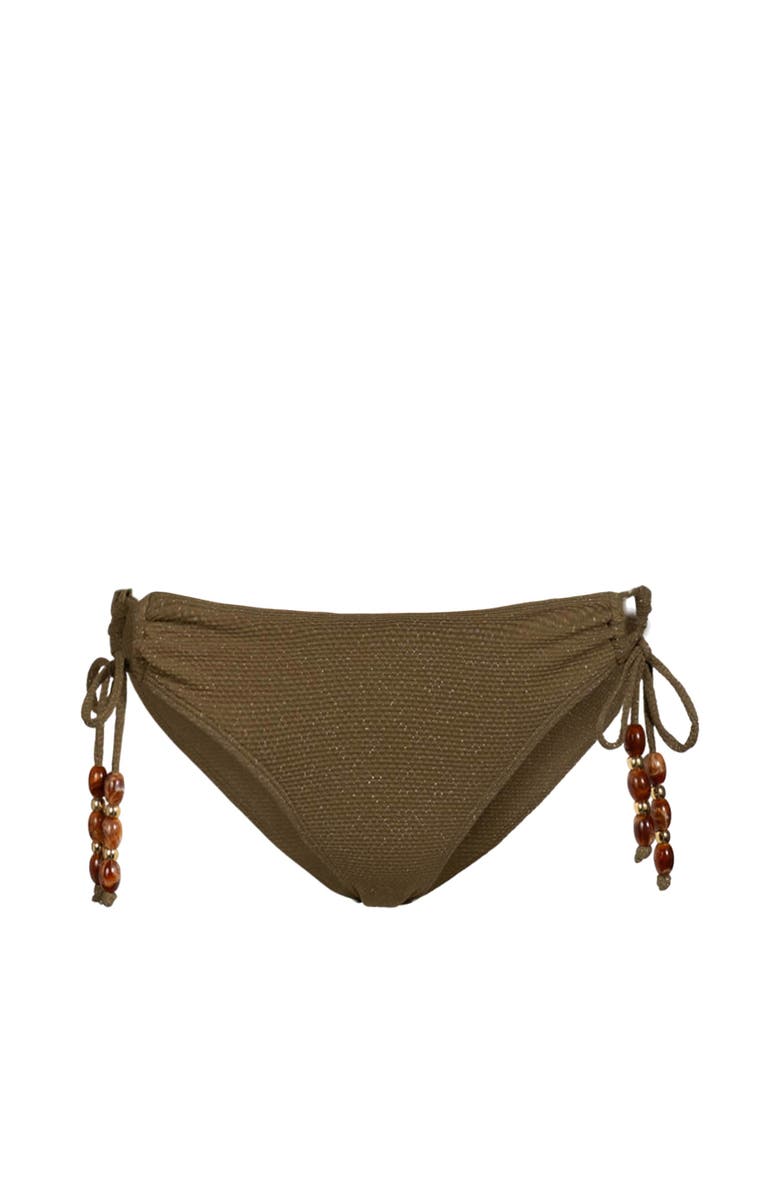 Change of Scenery Taryn Beaded Side-Tie Lowrise Hipster Bikini Bottom, Main, color, Martini Metallic
