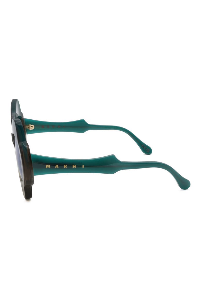 56mm Butterfly Sunglasses, Alternate, color, GREEN / GREY