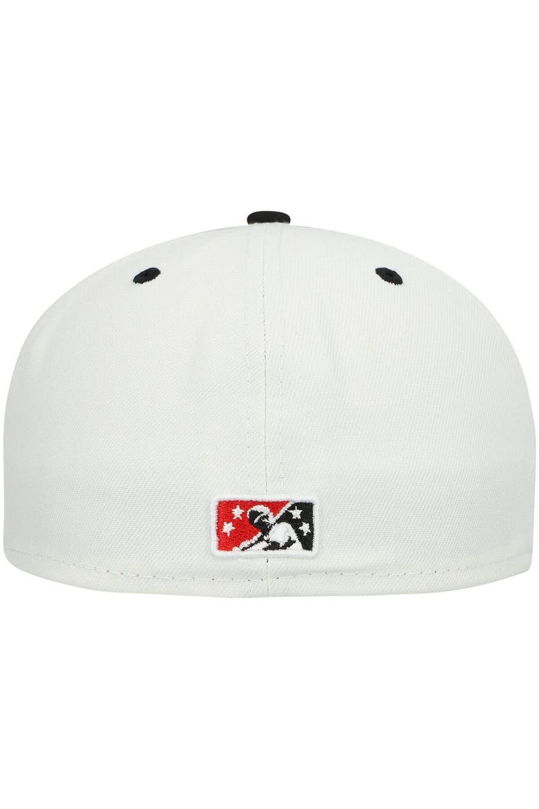 Men's New Era White Carolina Mudcats Authentic Collection Team Alternate 59FIFTY Fitted Hat, Alternate, color, White