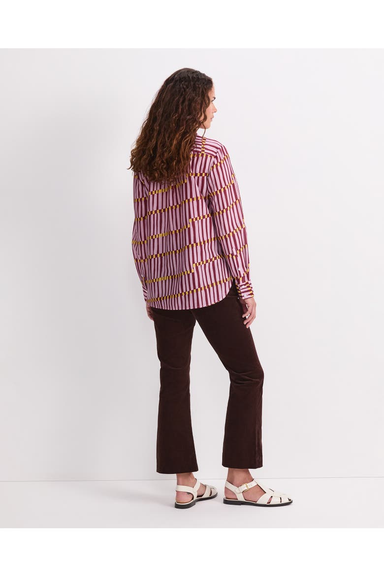 Rani Cotton Silk Printed Shirt, Alternate, color, Sunset