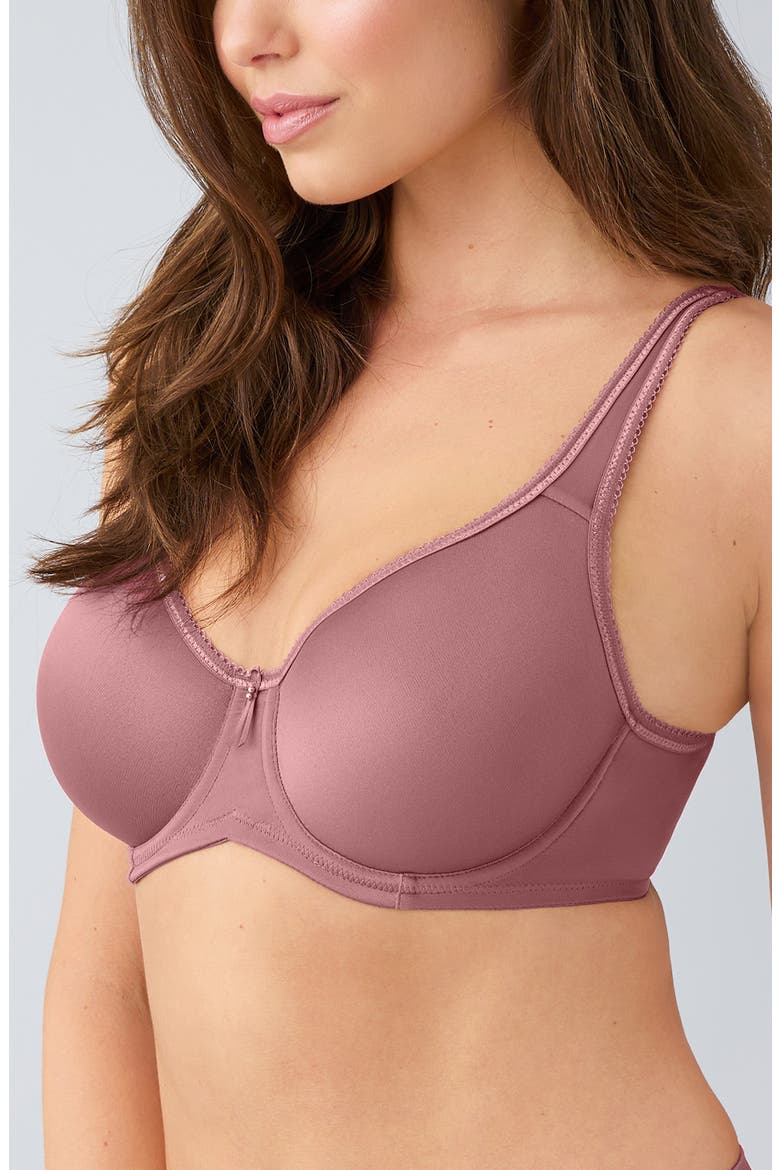 Basic Beauty Spacer Underwire T-Shirt Bra, Alternate, color, ROSE BROWN