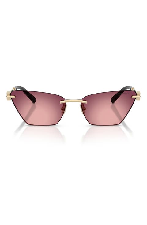 61mm Gradient Butterfly Sunglasses