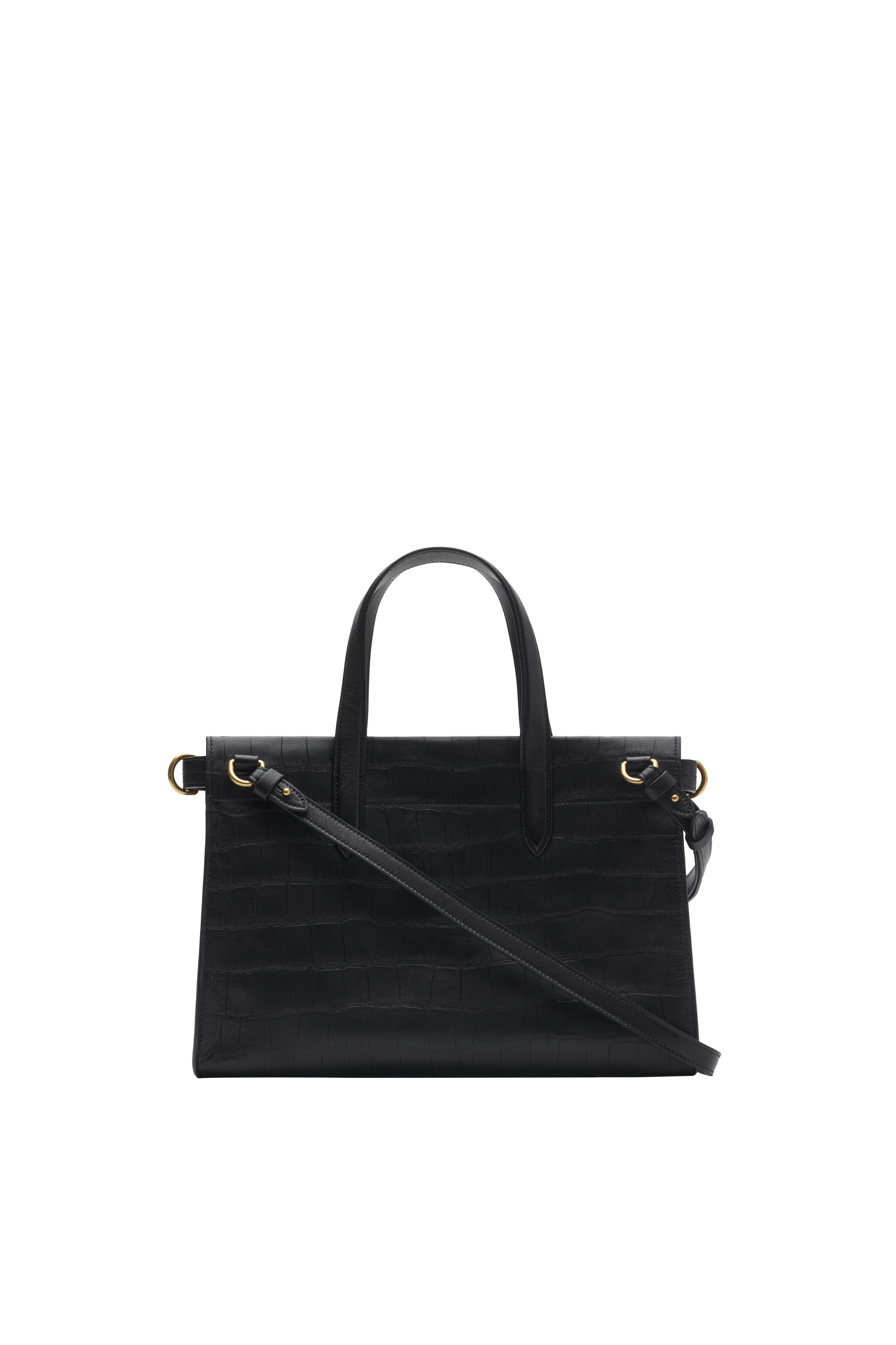 Burberry Small Cotswolds Tote, Alternate, color, Black