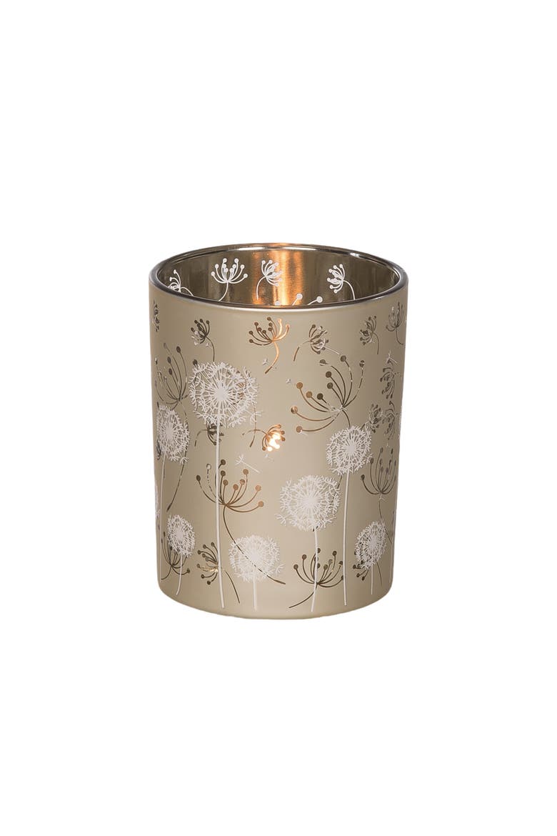 Dandelion Medium Champagne Candle Holder 4.92", Alternate, color, Gold