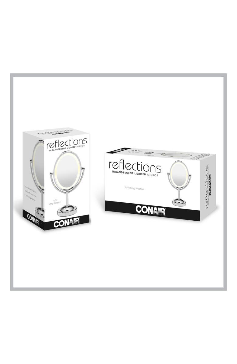 CONAIR Double-Sided LED Oval Mirror, Alternate, color,