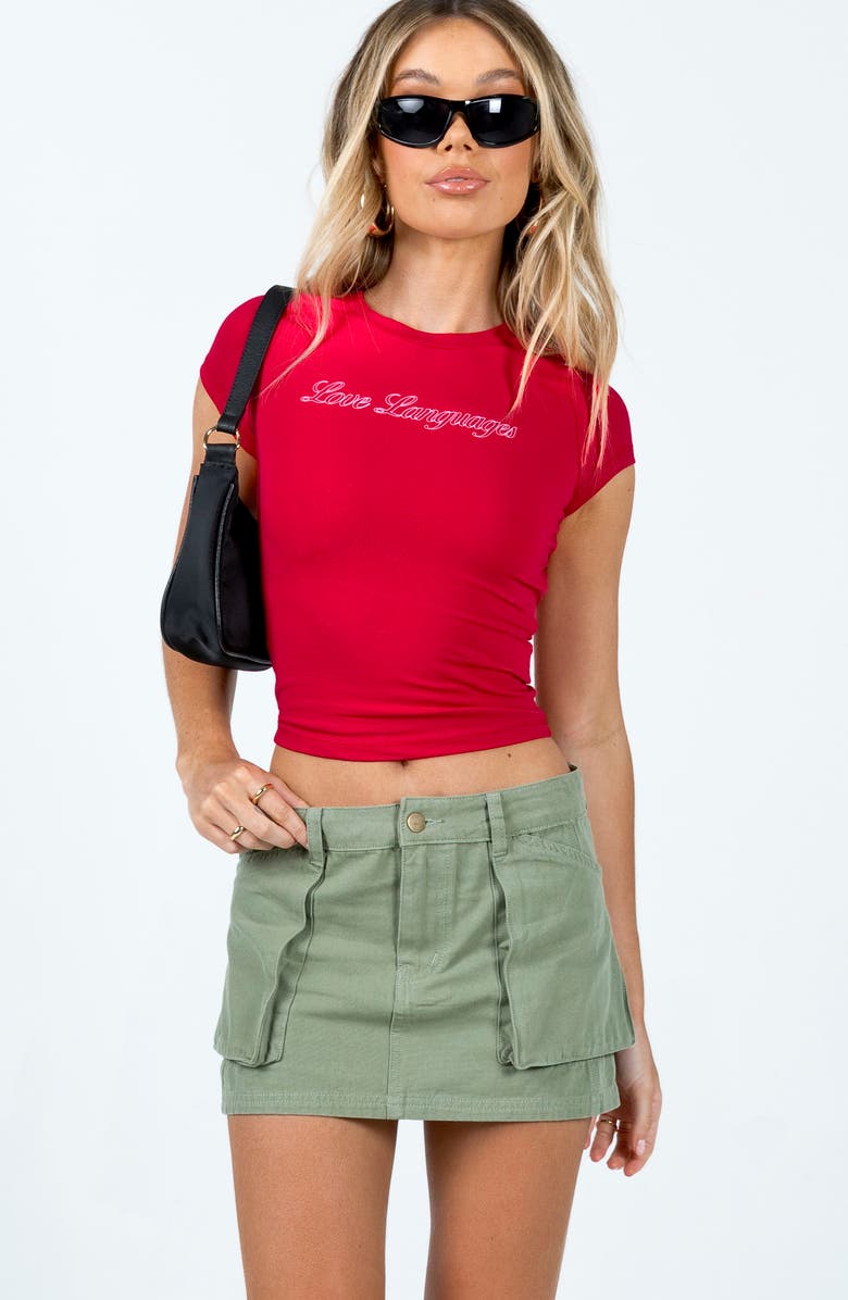 Princess Polly Love Language Graphic Baby Tee, Alternate, color,