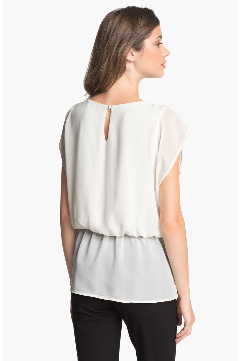 Peplum Blouse, Alternate, color, IVORY