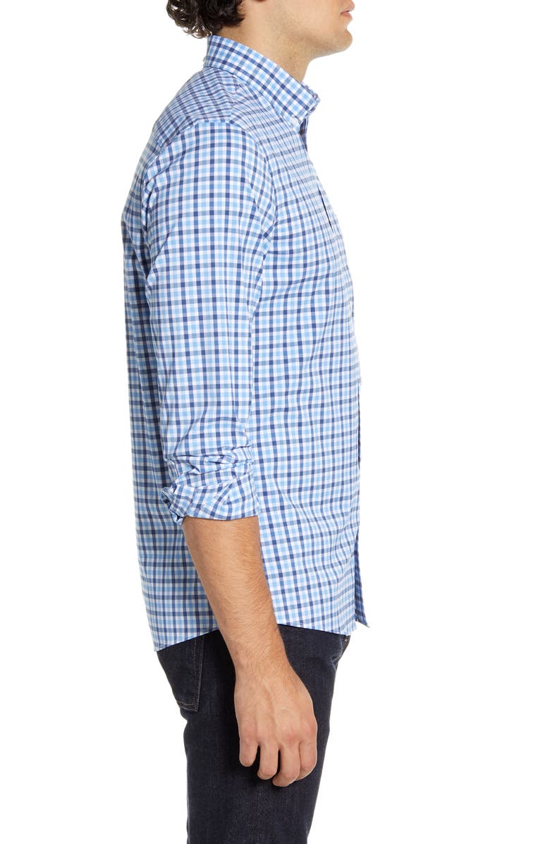 Nordstrom Tech-Smart Trim Fit Check Button-Down Sport Shirt, Alternate, color,