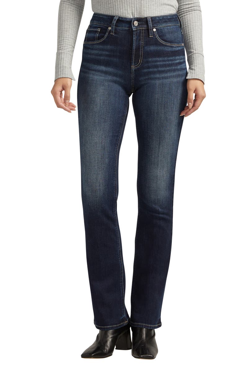 Silver Jeans Co. Avery Curvy High Waist Slim Bootcut Jeans, Main, color, 