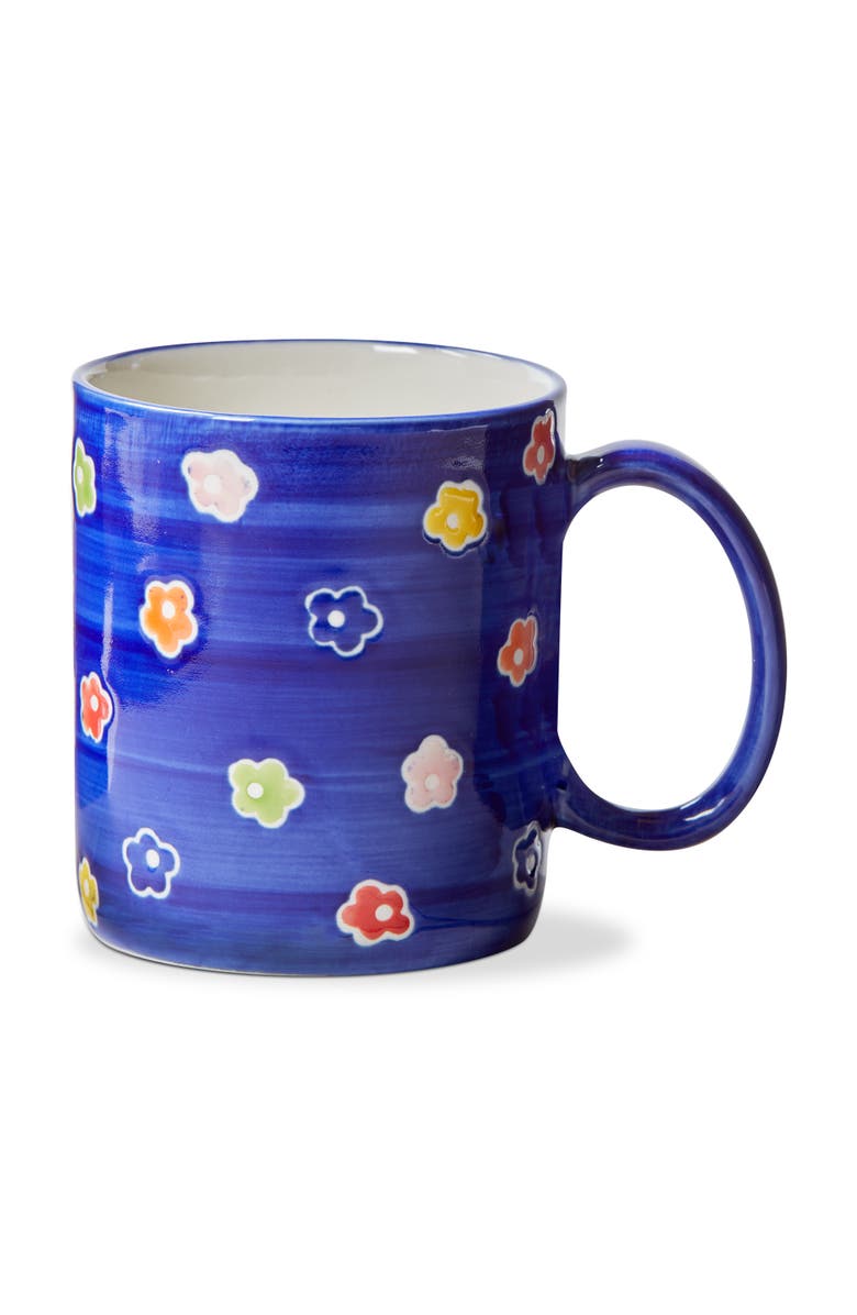tag Ditzy Flower Mug Multi Stoneware Everyday, Main, color, Blue