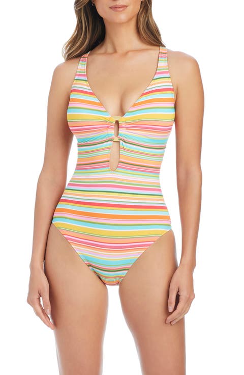 Cross Back One-Piece Swimsuit