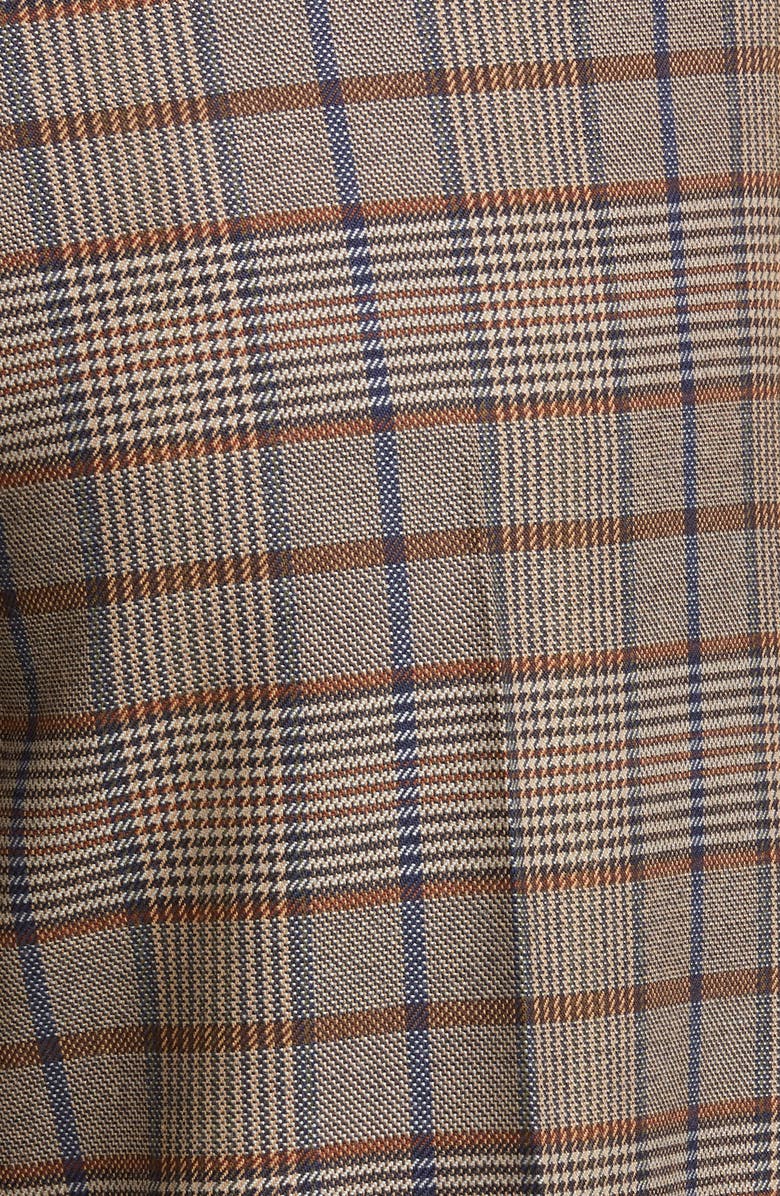 Brunello Cucinelli Prince of Wales Check Crop Trousers, Alternate, color, 