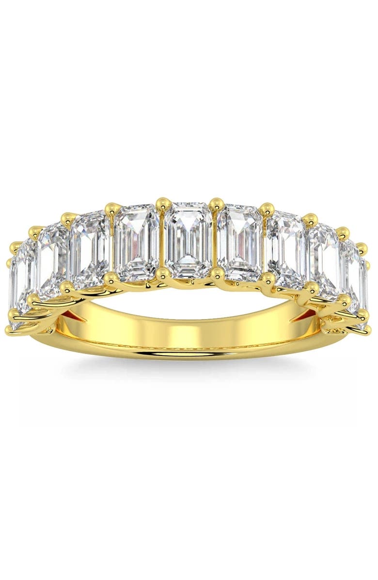 Bliss Diamond 3.60Ct Emerald Diamond U-Prong Wedding Anniversary Ring 14k Gold Lab Grown, Main, color, 14K Yellow Gold