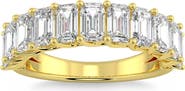 Bliss Diamond 3.60Ct Emerald Diamond U-Prong Wedding Anniversary Ring 14k Gold Lab Grown