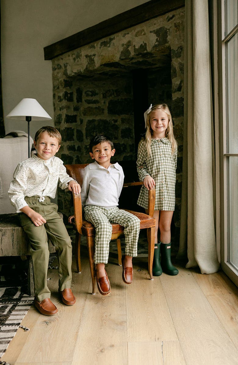 Little Paper Kids Reid Long Sleeve Polo, Alternate, color, Sweater Knit