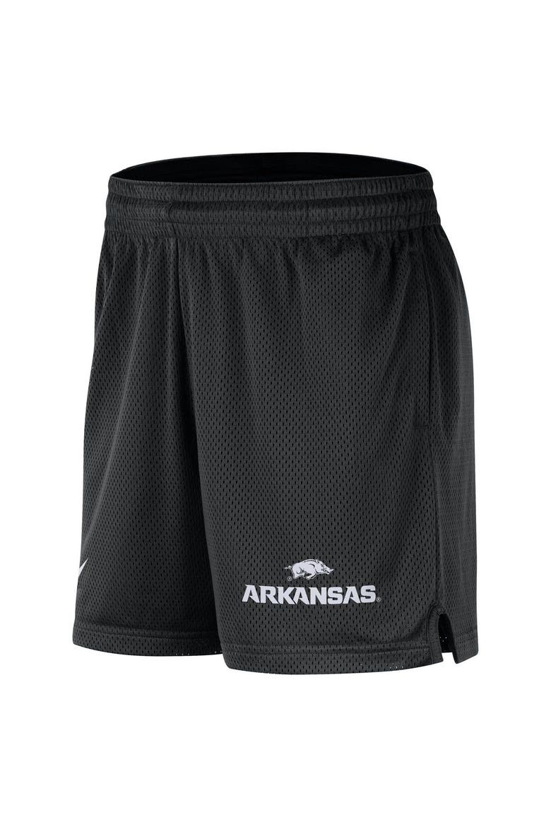 Men's Nike Black Arkansas Razorbacks Mesh Performance Shorts, Alternate, color, Black
