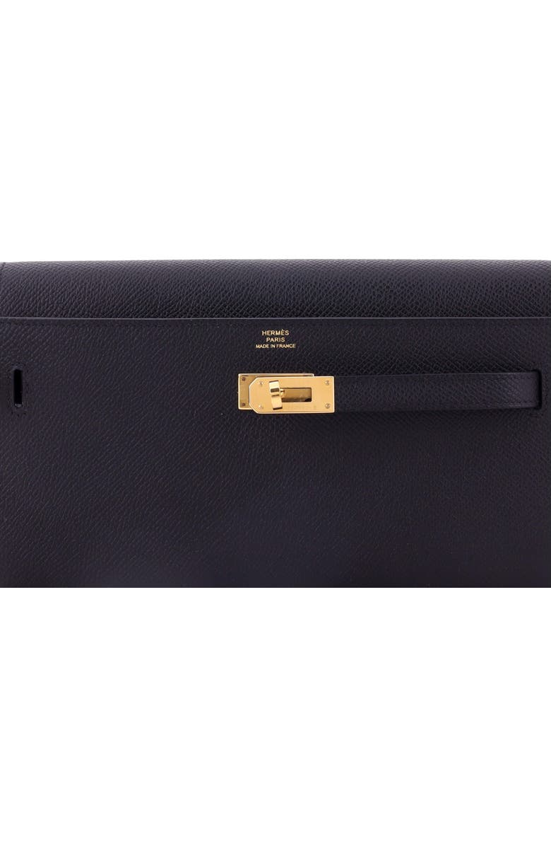Pre-Owned Hermes Kelly To Go Wallet Epsom, Alternate, color, Noir