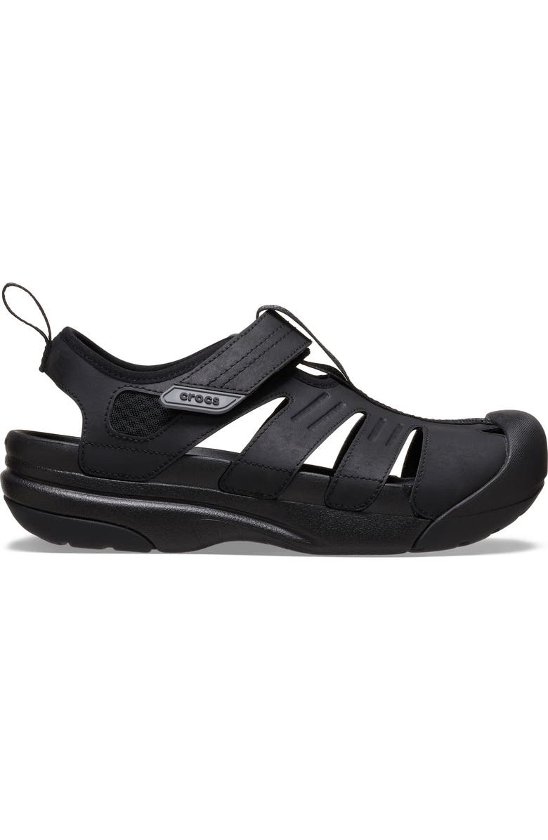 CROCS Yukon Fisherman Sandal, Alternate, color, Black