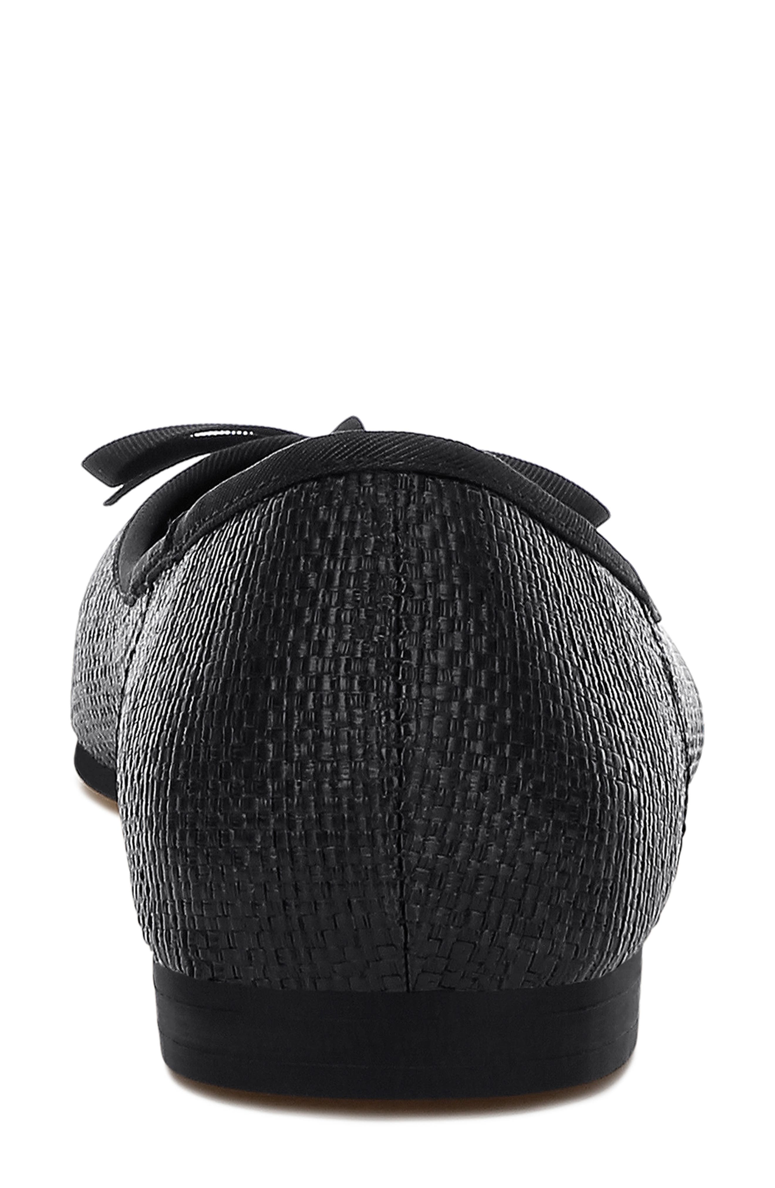 Rag & Co Paper Water Repellent Ballet Flat, Alternate, color, Black