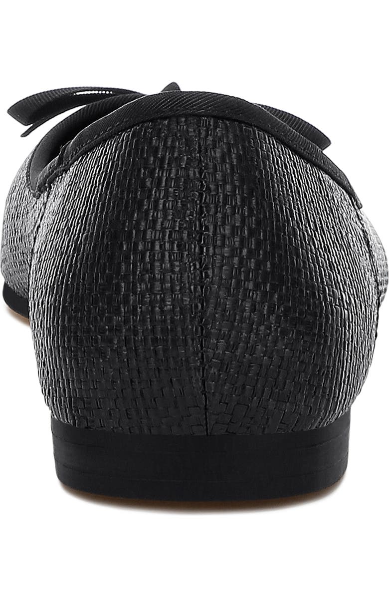 Rag & Co Paper Water Repellent Ballet Flat, Alternate, color, Black