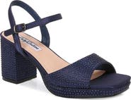 LADY COUTURE Rhinestone Platform Sandal