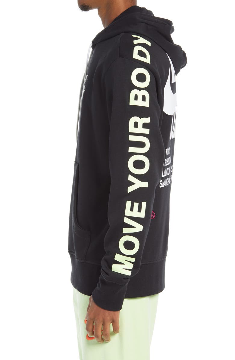 Nike Sportswear World Tour Graphic Hooded Sweatshirt, Alternate, color, 