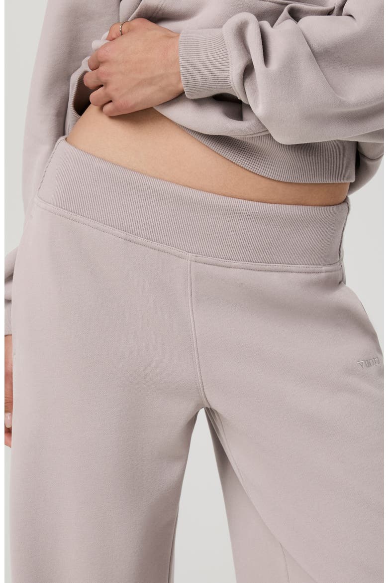 Sedona Mid Rise Wide Leg Sweatpants, Alternate, color, SOFT PEWTER