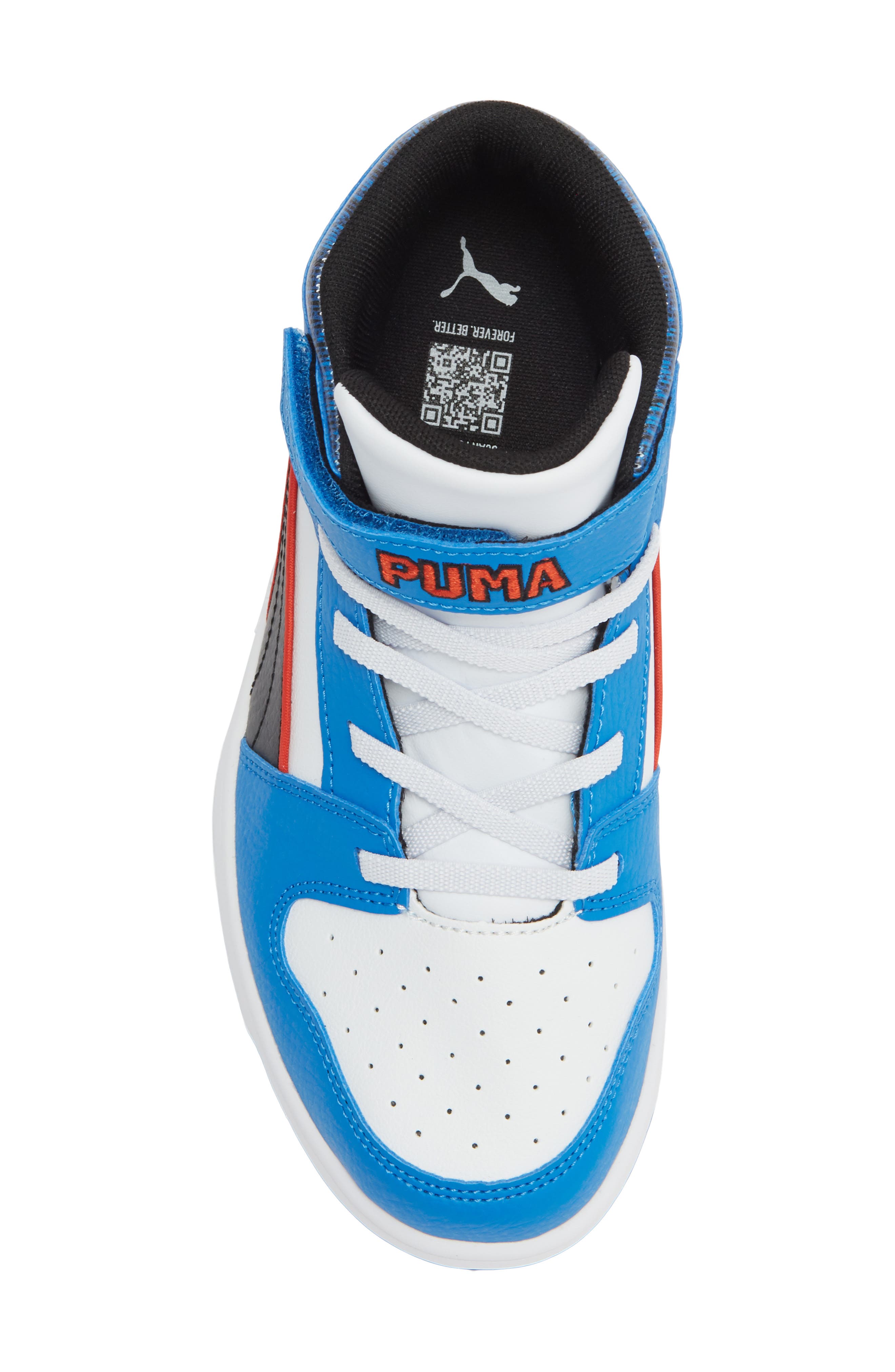 Kids' Rebound Layup High Top Sneaker, Alternate, color, PUMA TEAM ROYAL/ BLACK/ WHITE