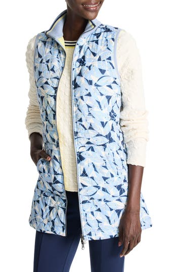 Nz Active By Nic+zoe Winter Floral Reversible Puffer Vest