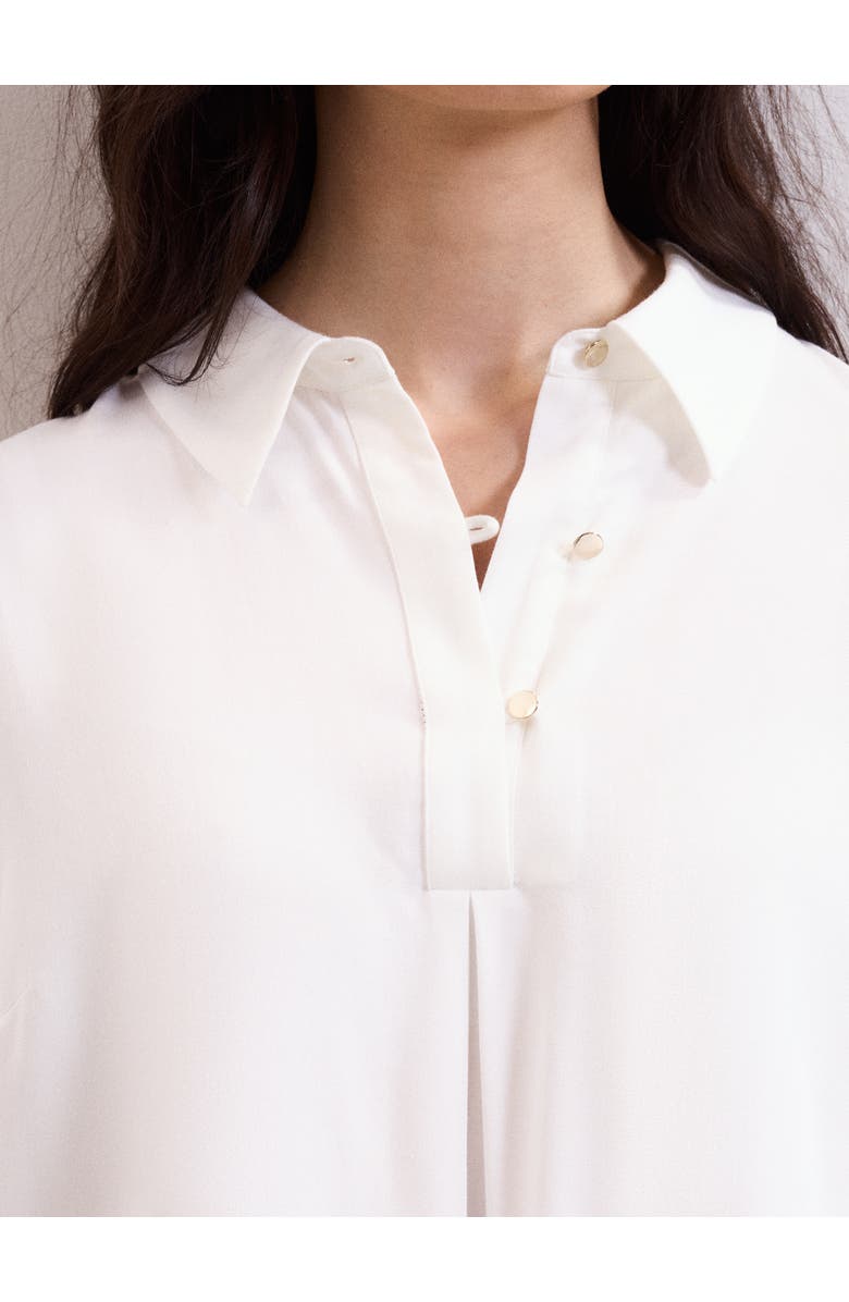 Phase Eight Button Detailed Ashton Ivory Shirt, Alternate, color, Ivory
