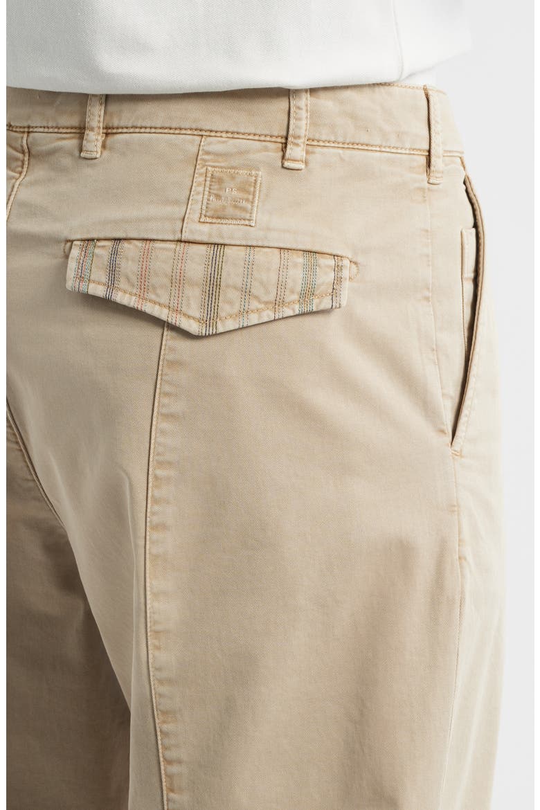 Tailored Cotton Stretch Twill Pants, Alternate, color, LIGHT BEIGE