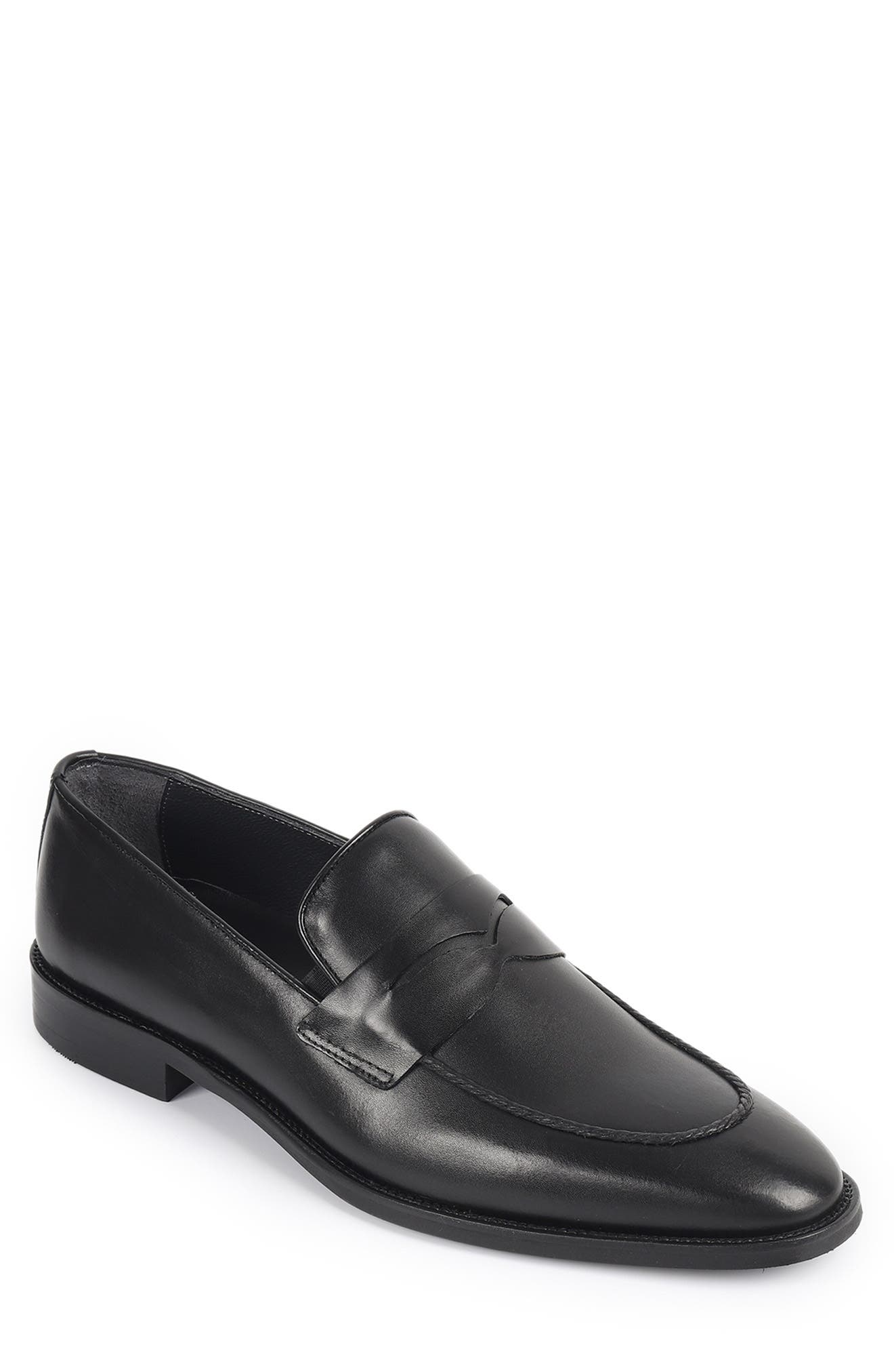 VELLAPAIS Bentonni Penny Loafer, Main, color, Black