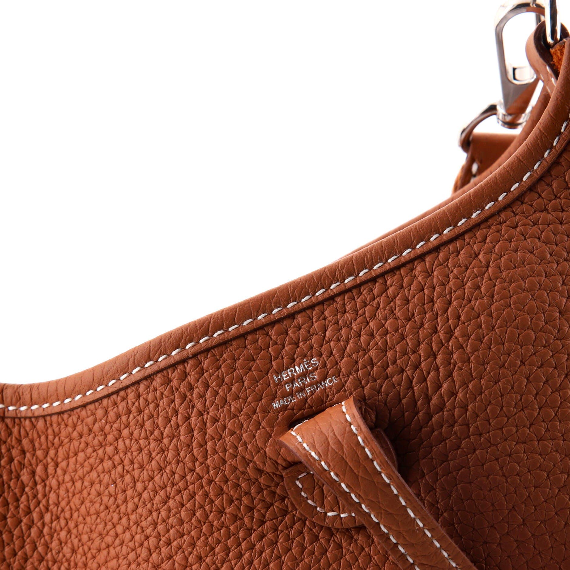 Pre-Owned Hermes Evelyne Bag Gen III Clemence TPM, Alternate, color, Gold