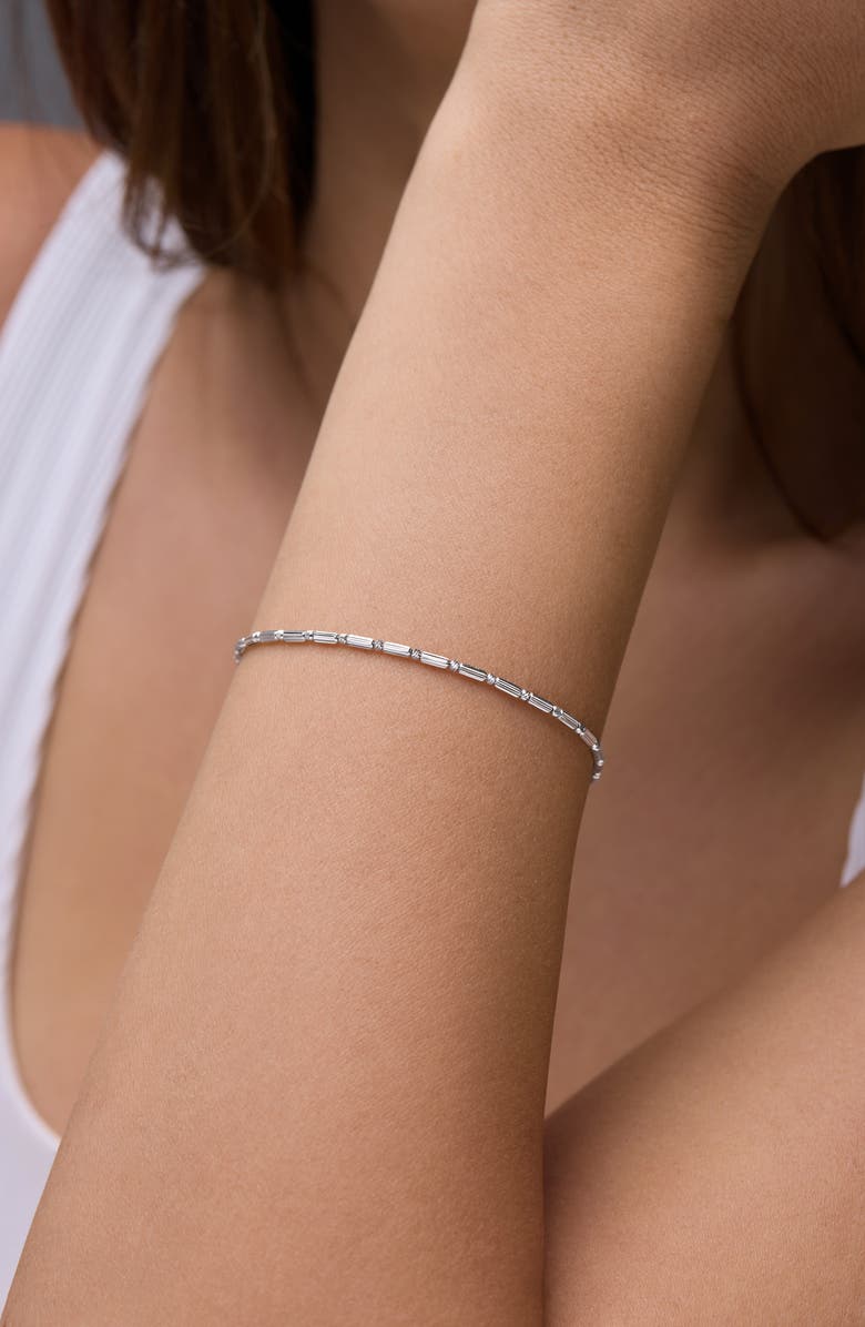 Bony Levy 14K Gold Bar Bead Bracelet, Alternate, color, 14K White Gold