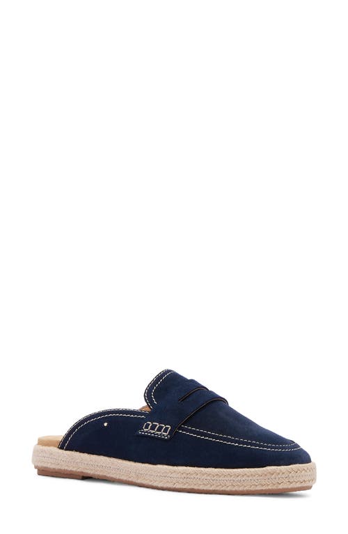 Frankie4 Arlie Loafer Mule In Navy Suede