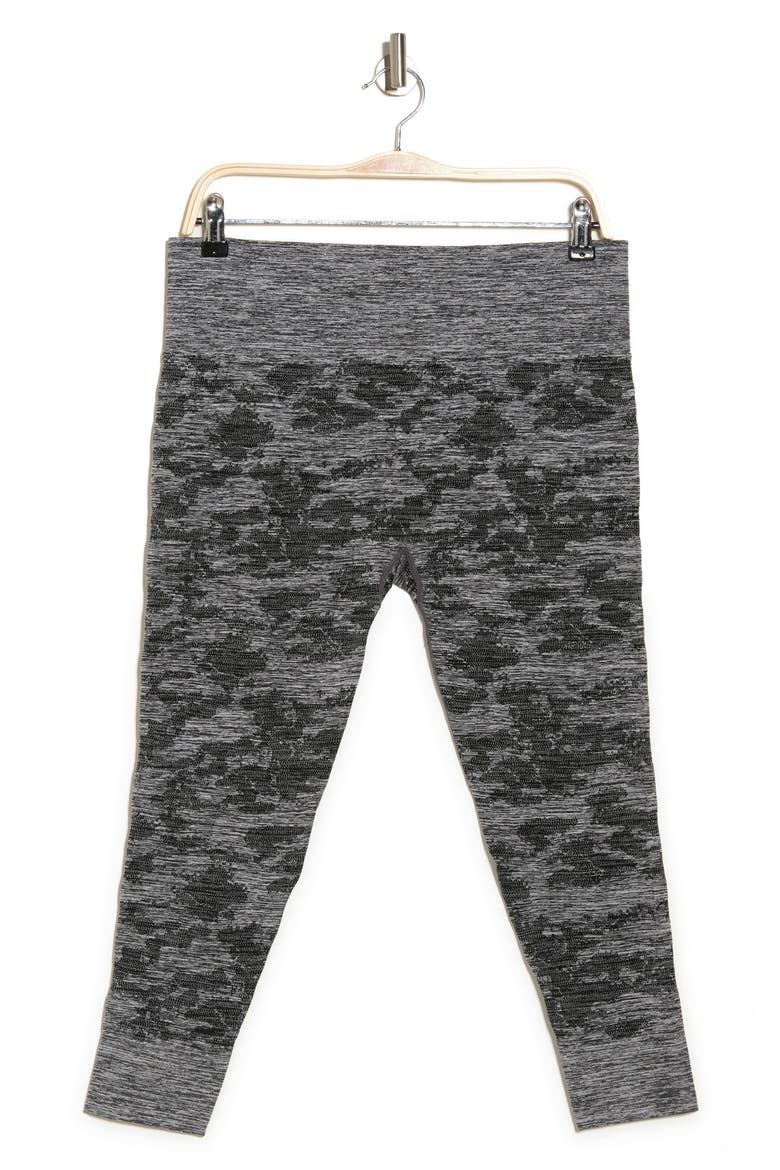 High Waist Cosmos Seamless 7/8 Leggings, Alternate, color, BLACK