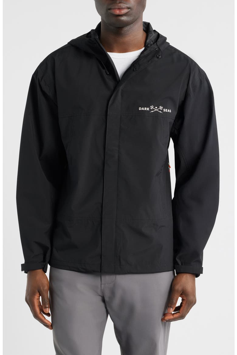 Breakwater Waterproof Ripstop Jacket, Alternate, color, BLACK