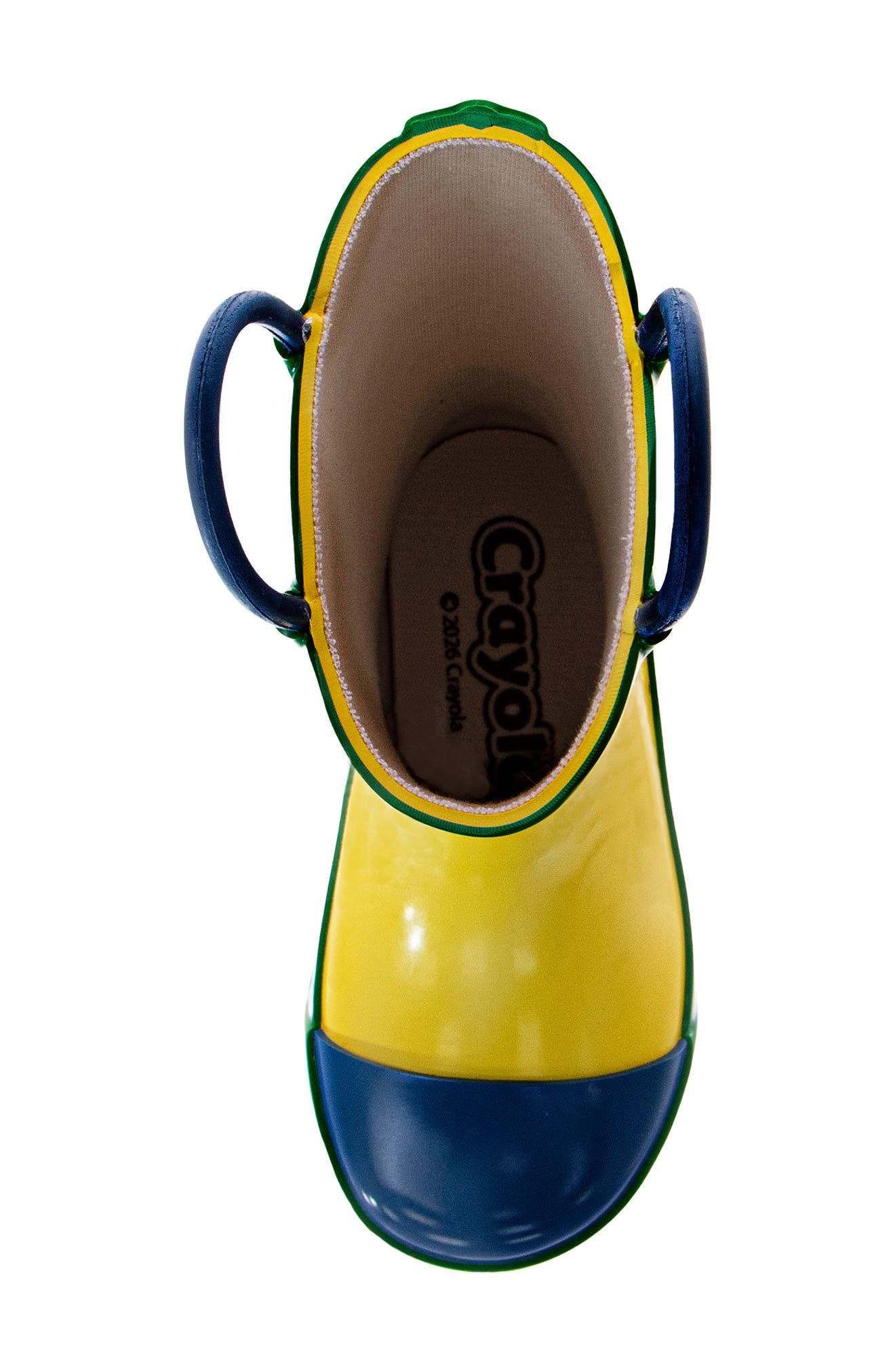 Kids' Rain Boot, Alternate, color, YELLOW GREEN