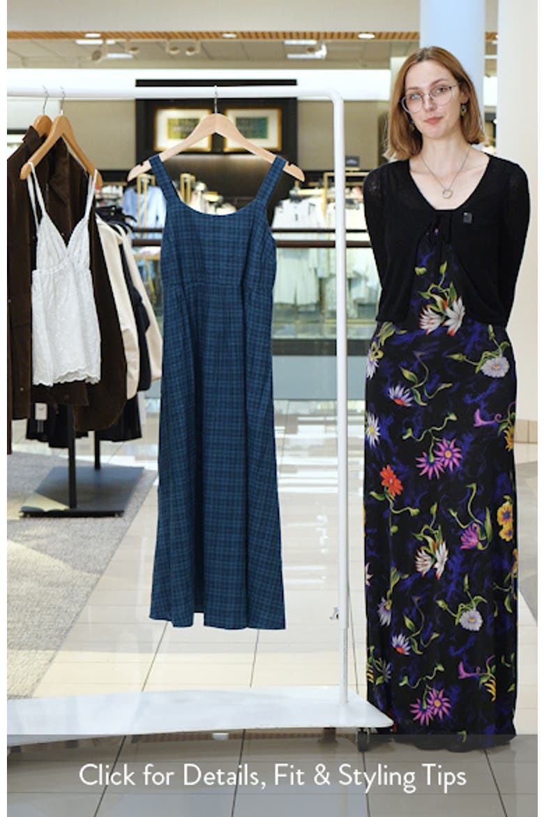 Laity Plaid Organic Cotton Blend Midi Dress video