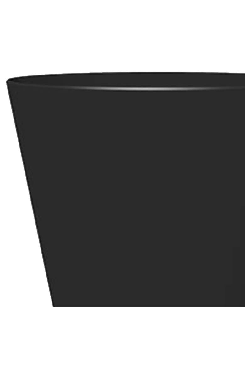14" Tall Finley Tapered Round Planter, Black, Alternate, color, Black