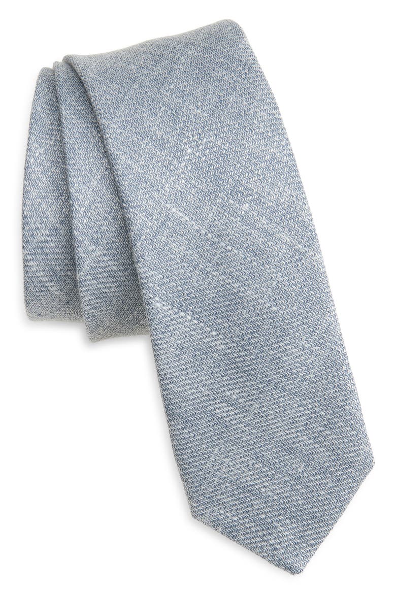 Cashmere & Silk Tie, Main, color, DENIM