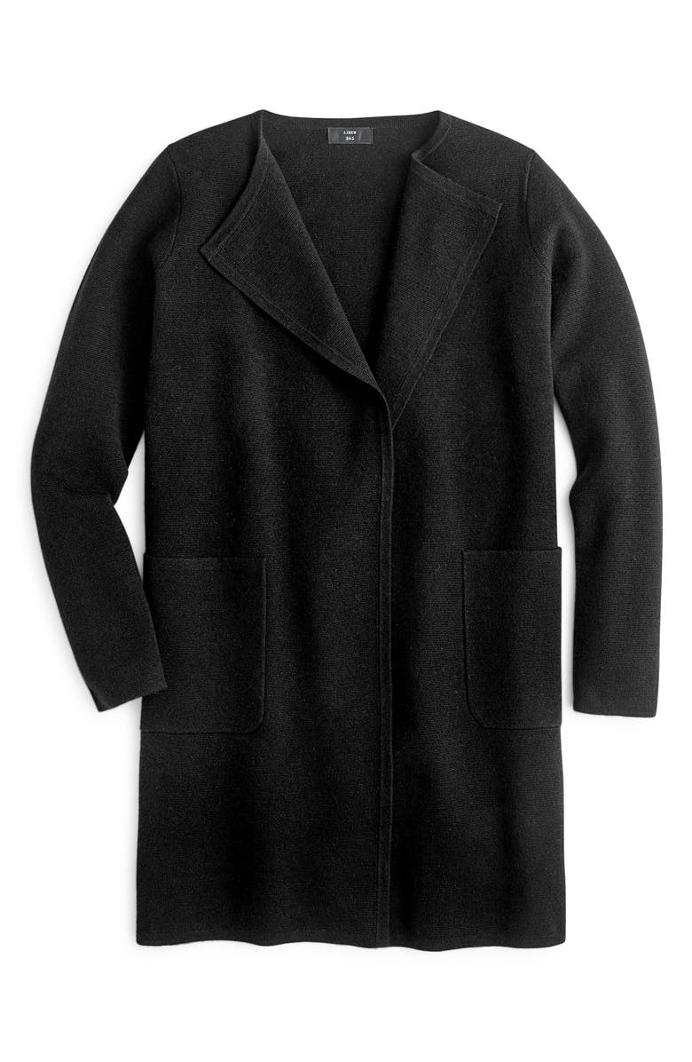 J.Crew Juliette Collarless Sweater Blazer, Alternate, color, 