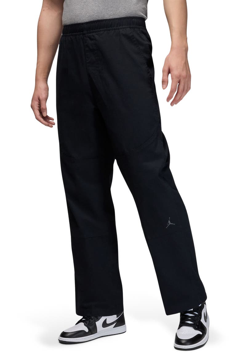 Elastic Waist Woven Pants, Main, color, BLACK/ ANTHRACITE