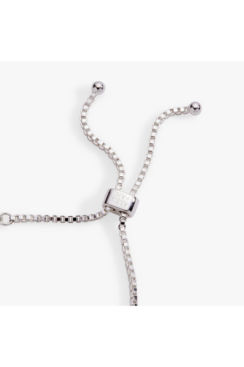 Glass Butterfly Bolo Bracelet, Alternate, color, Silver
