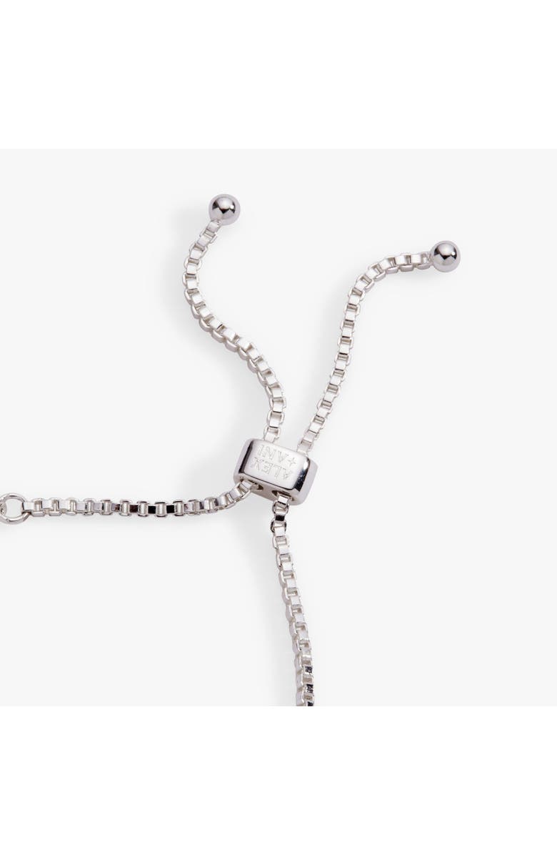 Alex and Ani Glass Butterfly Bolo Bracelet, Alternate, color, Silver