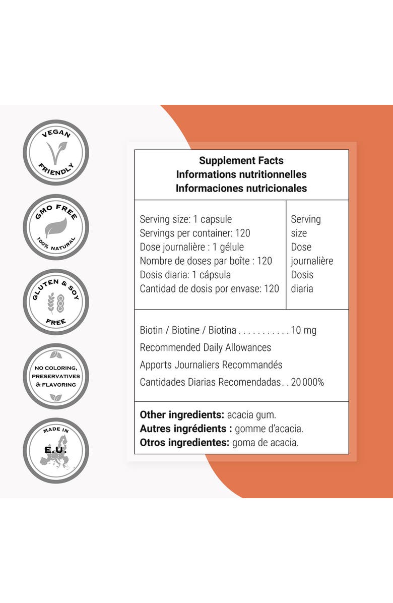 SuperSmart Biotin 10,000mcg / 10g, Alternate, color, NO COLOR